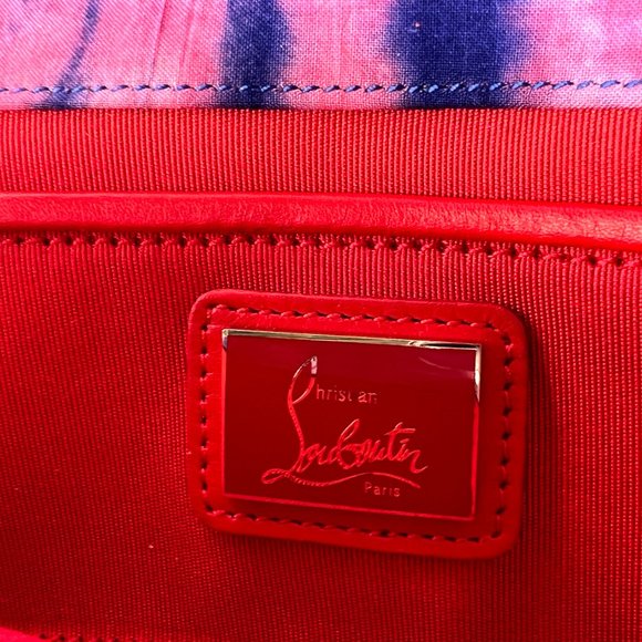 🌷❤️🔥SPRING SALE 🔥 FINAL PRICE🌷💥Christian Louboutin Boubou Bazin Clutch - Picture 8 of 9